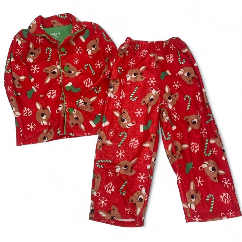 Children's Christmas Jammies Rudolph the Red Nosed Reindeer Christmas Pajamas 4t
